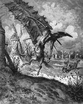 Molinos de viento (por Gustave Doré)
