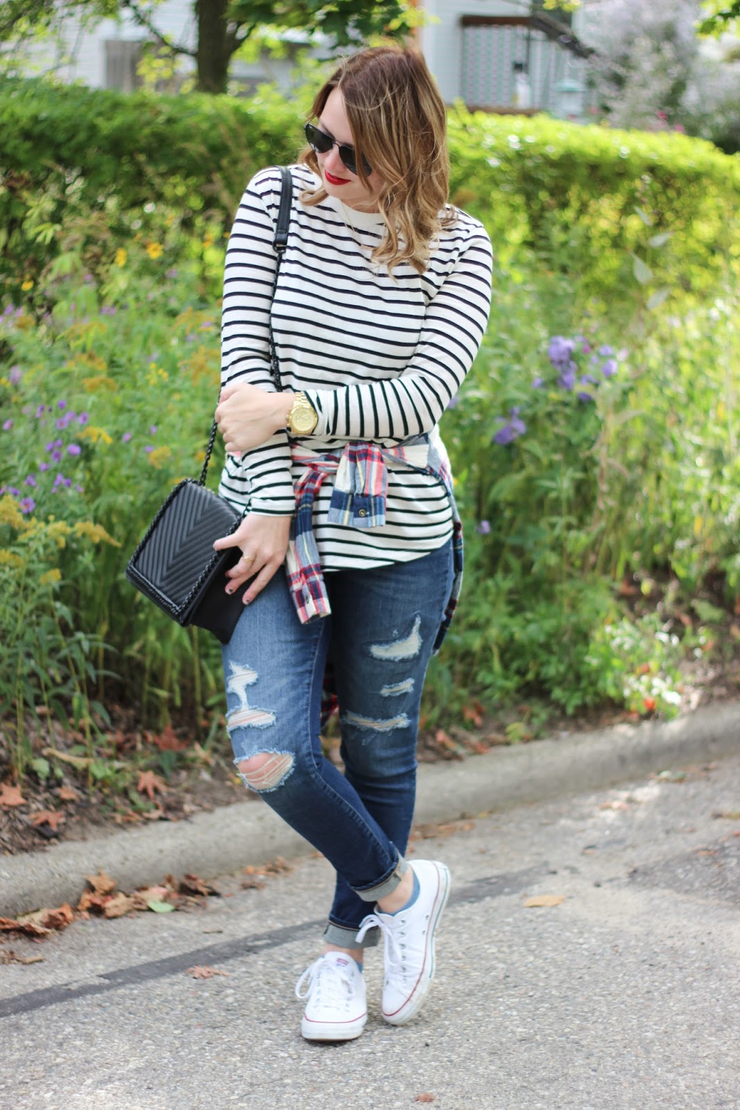 The Black Barcode: Stripes With a Little Plaid
