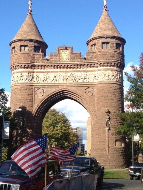 The Soldiers and Sailors Memorial Arch in Hartford, CT