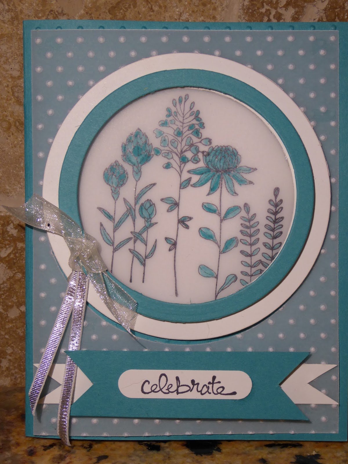 Dry embossing on vellum