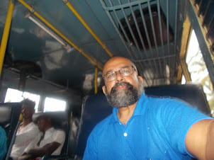 On the local "KSRTC" bus from Ernakulam to Alappuzha.