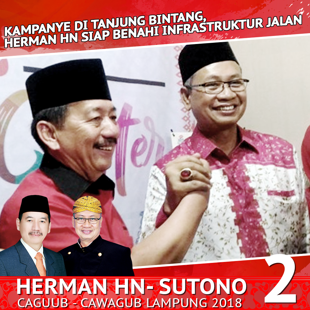 Herman HN-Sutono berjanji membenahi infrastruktur jalan di Lampung