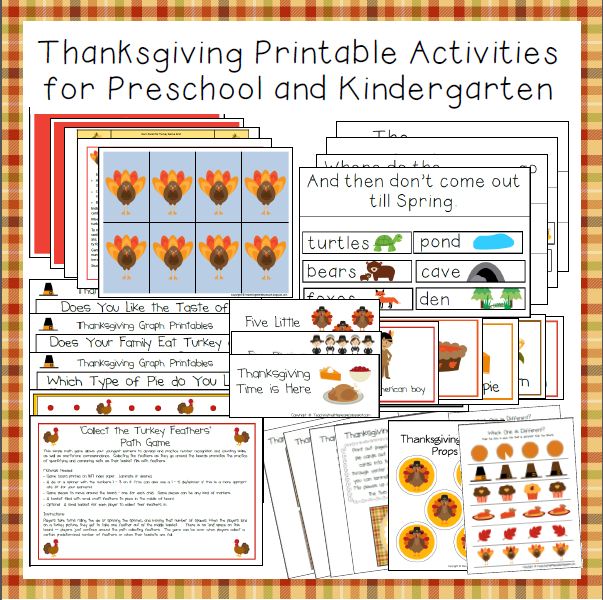 Teaching The Little People: Thanksgiving Printables in the Classroom Store