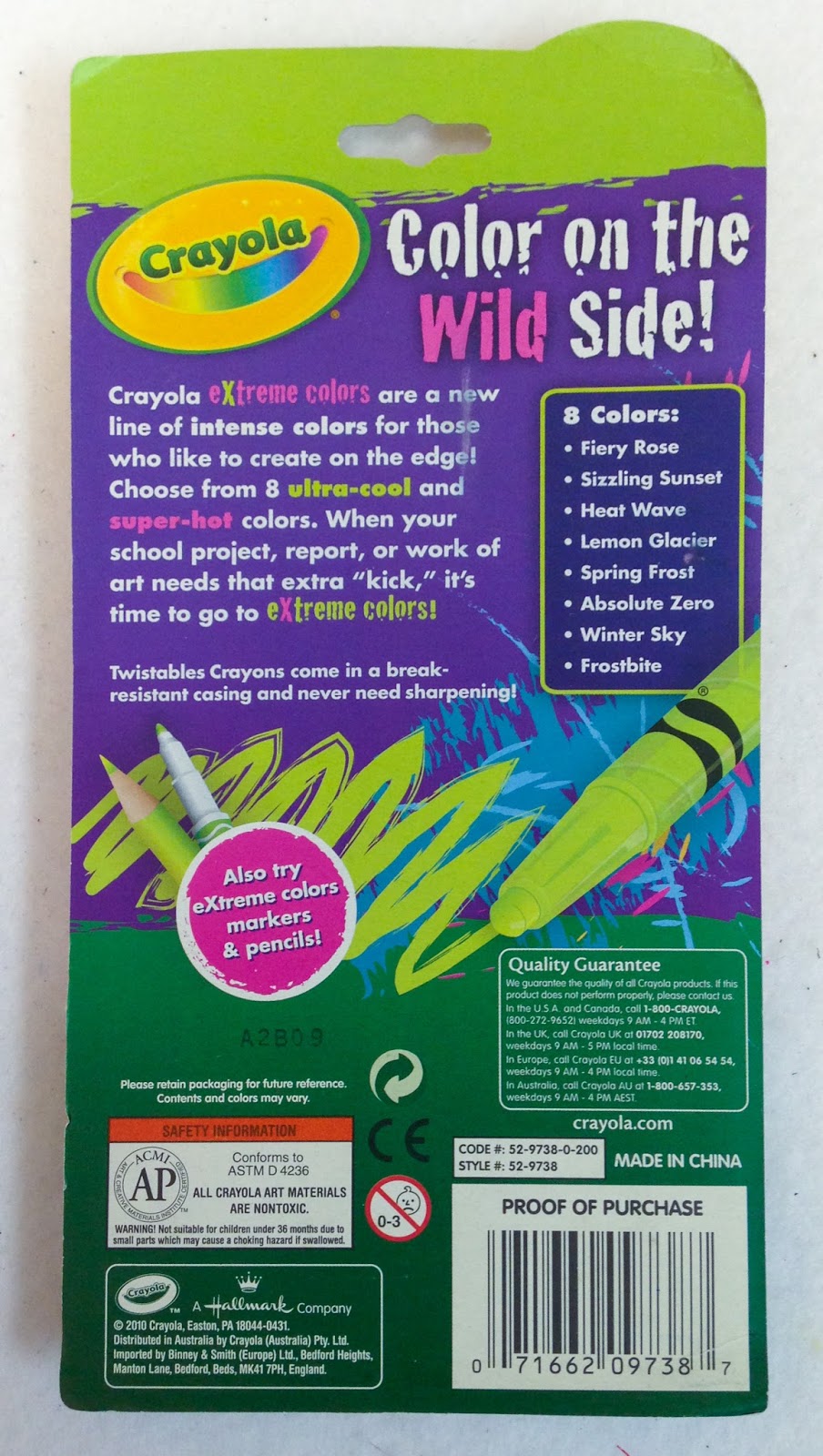 Crayola eXtreme colors colored pencils, markers & twistables What's