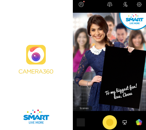Co-branded Camera360 app from Smart