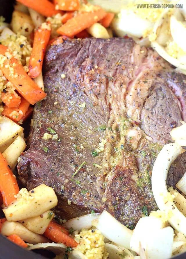 Easy Slow Cooker Pot Roast with Onion Soup Mix