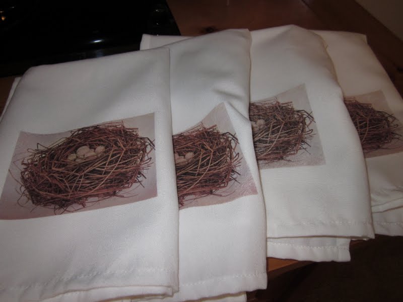 Pretty Bird Nest Napkins DIY Before It's News