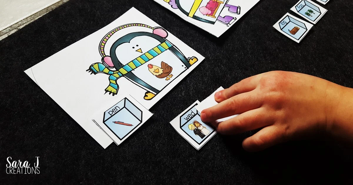 Free Penguin Rhyming Game | Sara J Creations