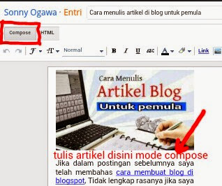 cara menulis artikel di blog untuk pemula