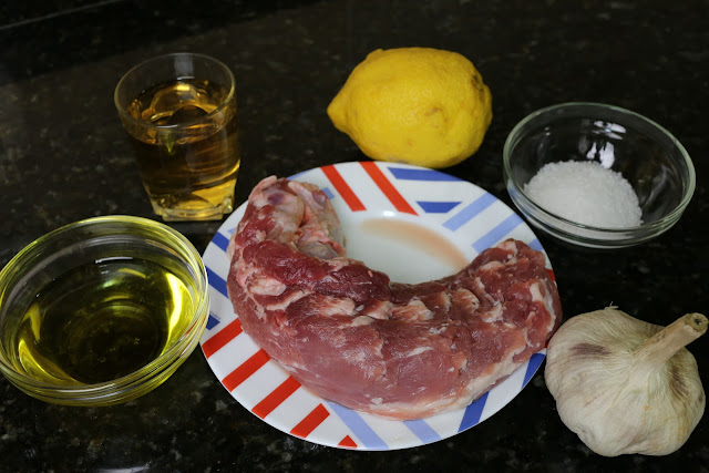 Ingredientes para solomillo de cerdo ibérico al whisky