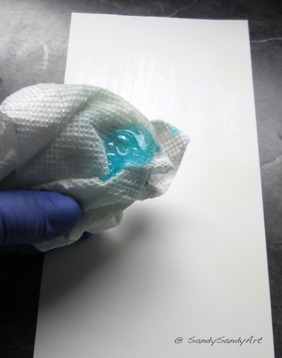 *SANDY SANDY ART* Removing Oil Spots on Yupo Paper