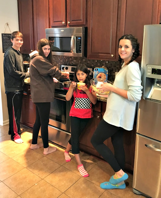 baking cookies with the grand children