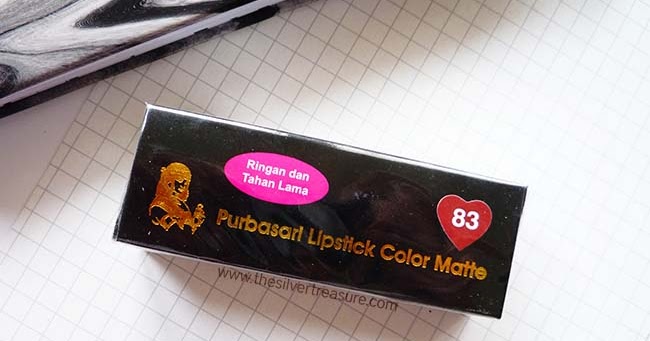 Purbasari Lipstick Color Matte - Pyrus 83 | SILVER TREASURE