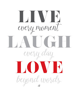 LostBumblebee ©2015 MDBN : PRINTABLE : LIVE LAUGH LOVE : PERSONAL USE ONLY.
