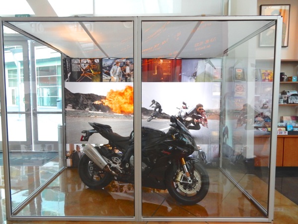 Mission Impossible Rogue Nation movie motorbike exhibit