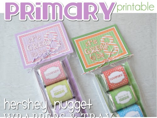 NEW!! Primary/Baptism Nugget Wrappers & Tray