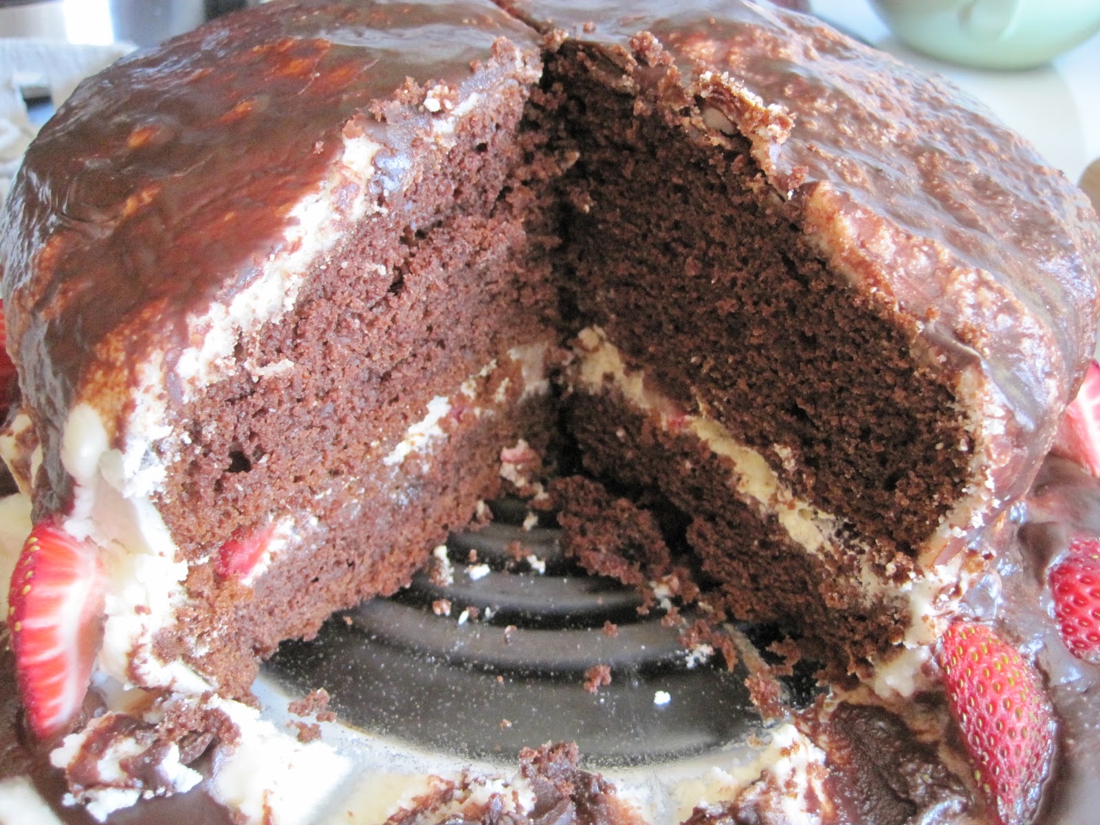..Tasty Beginnings.. Chocolate Cake with Buttercream and Ganache )
