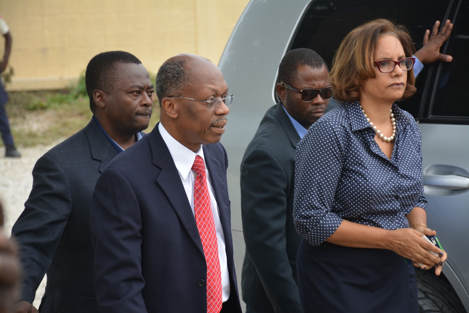 HAITI CORAM DEO Lycee Jean Marie Vincent Voting Centre Jean