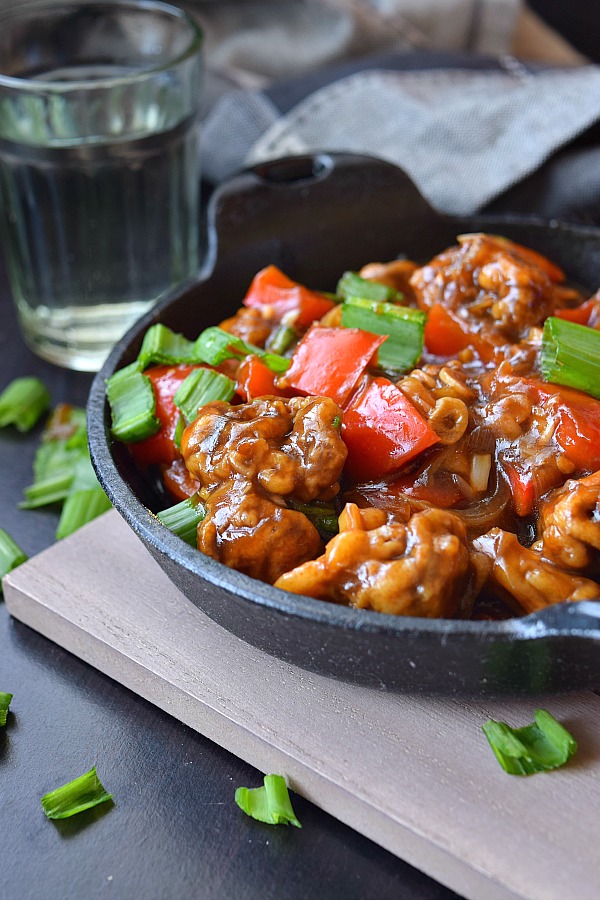Mushroom Manchurian (Gravy) Savory Bites Recipes A Food Blog with Quick and Easy Recipes