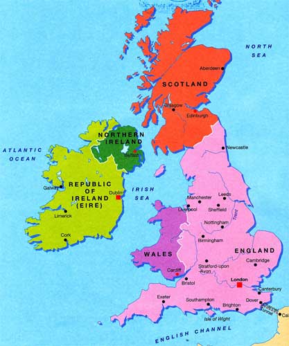 England Ireland Scotland Map Danzabelica