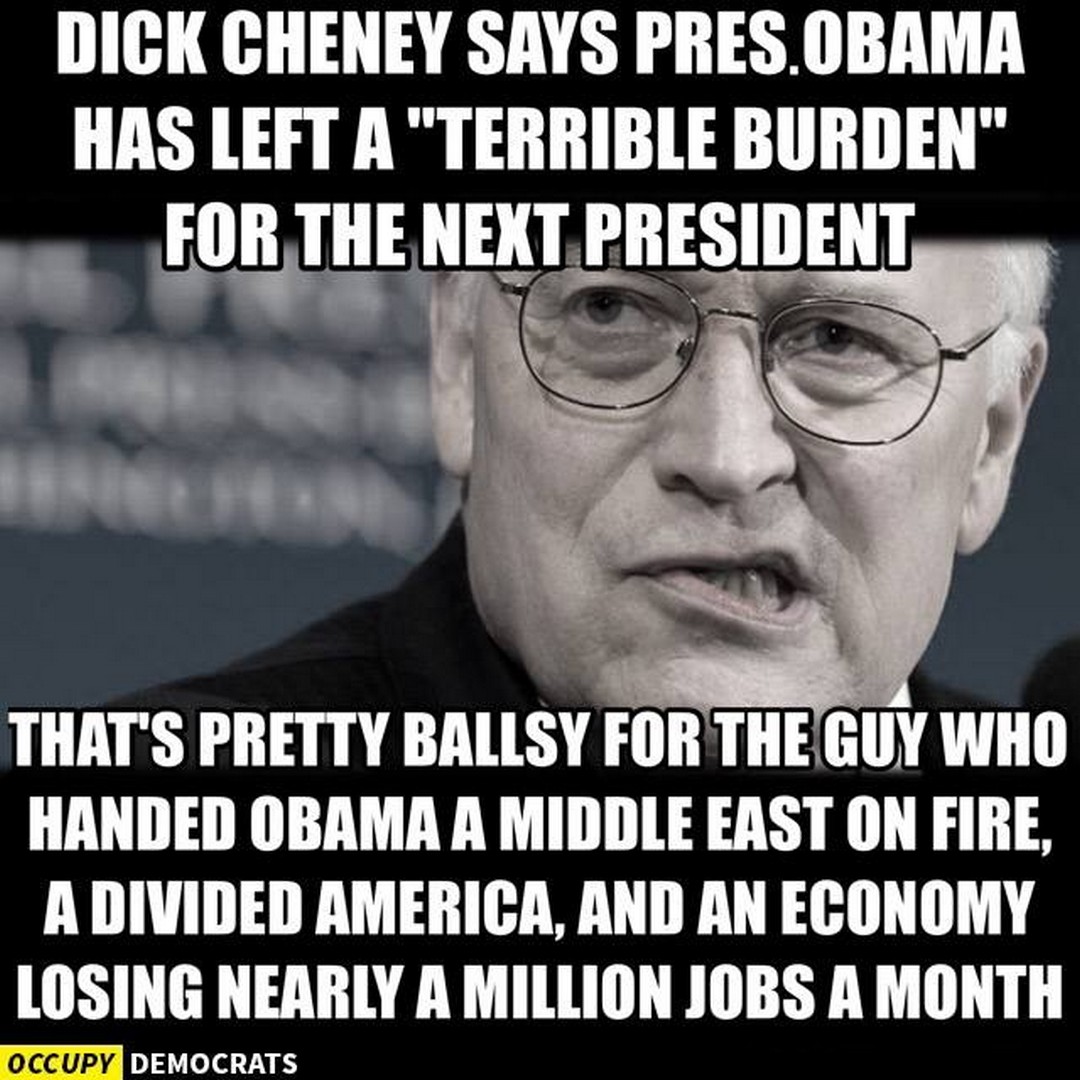 Dick cheney criticism obama
