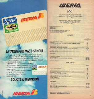 Airline memorabilia: Iberia (1990)