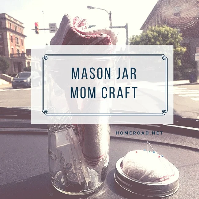 How to make a Mason Jar Craft on the go for long car rides www.homeroad.net