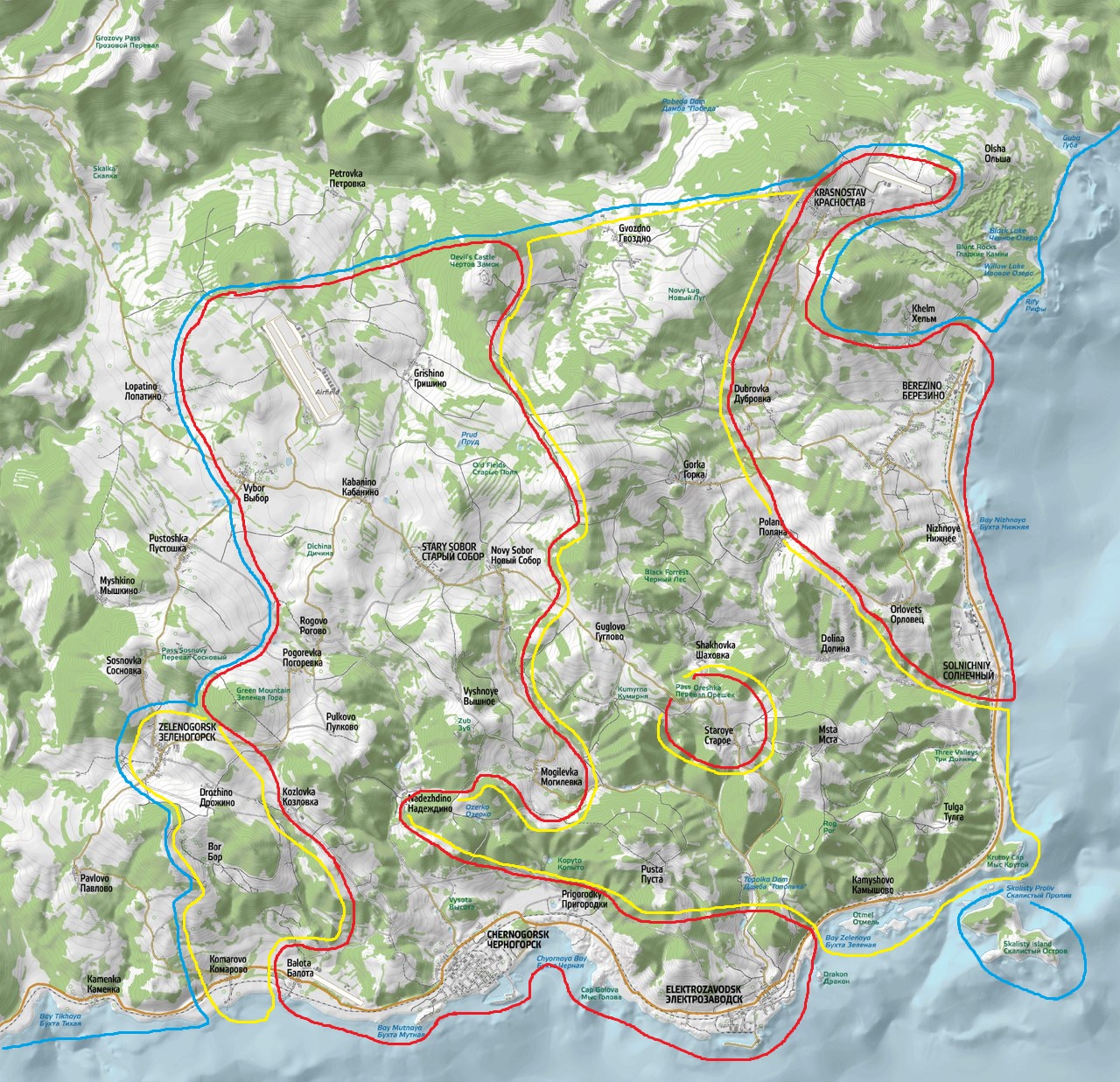 Dayz зеленогорск карта