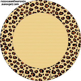 Toppers or Free Printable Leopard Prints Labels.