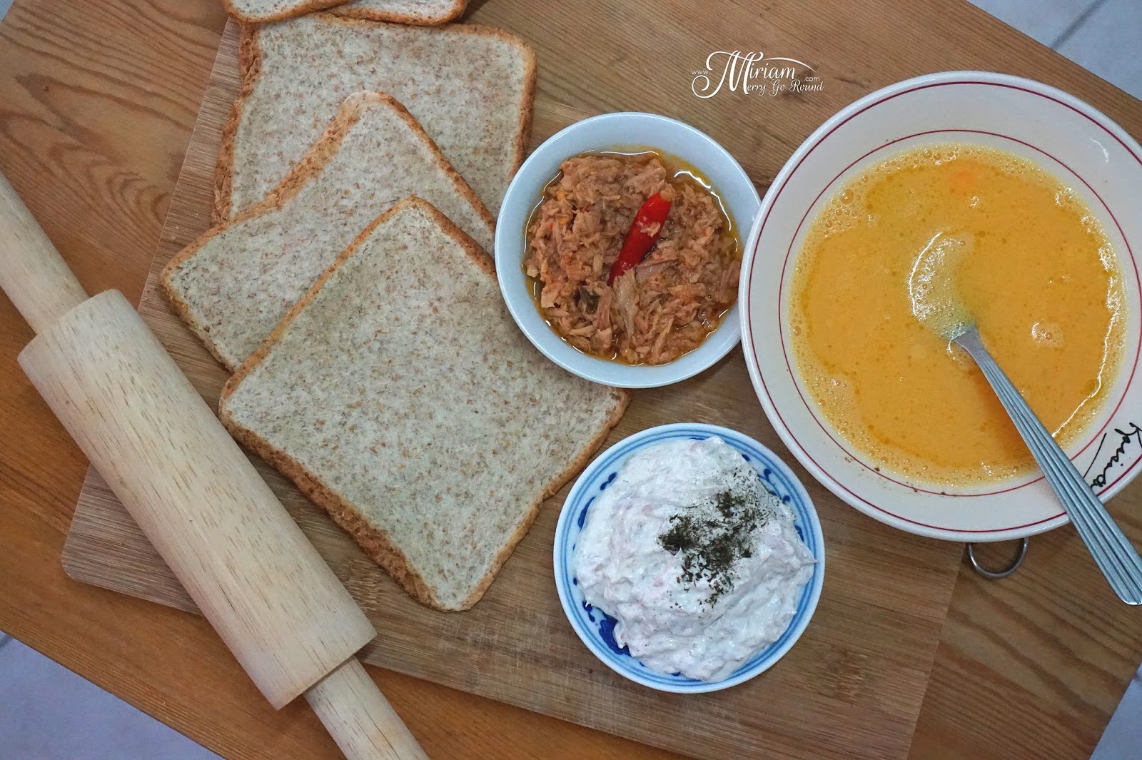 Tuna French Toast Roll Recipe TC Boy ♥Miriam MerryGoRound♥