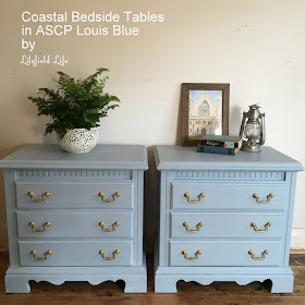 Coastal Look Bedside tables in ASCP Louis Blue by Lilyfield Life