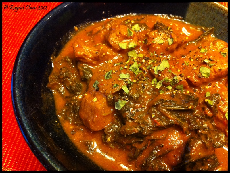 A Whole Food Life Seitan Tikka Masala, with Kale