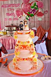 peach yellow cake themed roses homemade treats