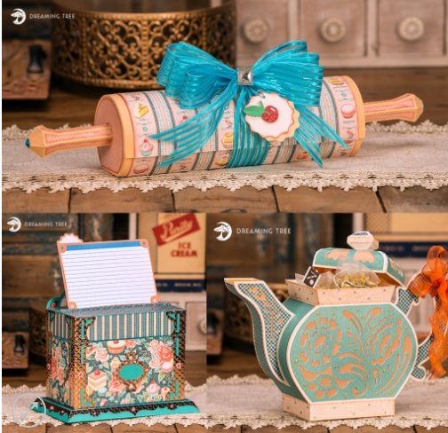 Download Craft Creations: Cozy Kitchen Tea Pot luminary Gift Box & Rolling Pin Cookie Box & BEAR OH MY!
