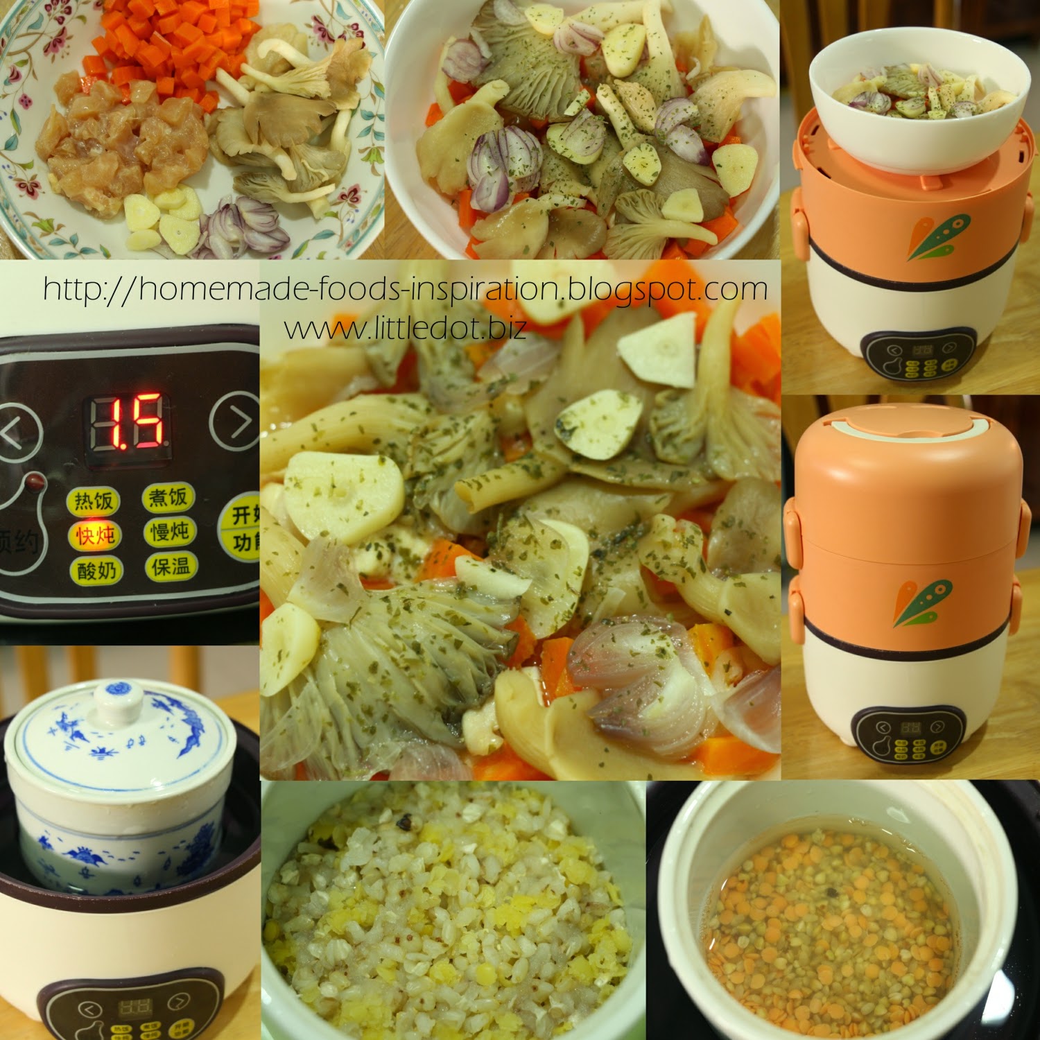 Homemade Foods Inspiration Steam Chicken Fillet with Abalone Mushroom