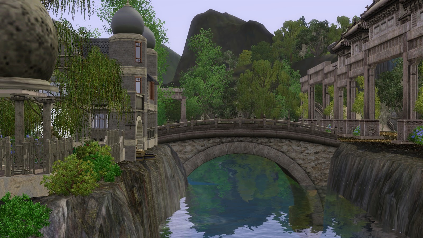 Sims 3 worlds. Симс 3 лес. Симс 3 локации. Мосты для симс 3. SIMS 3 города.