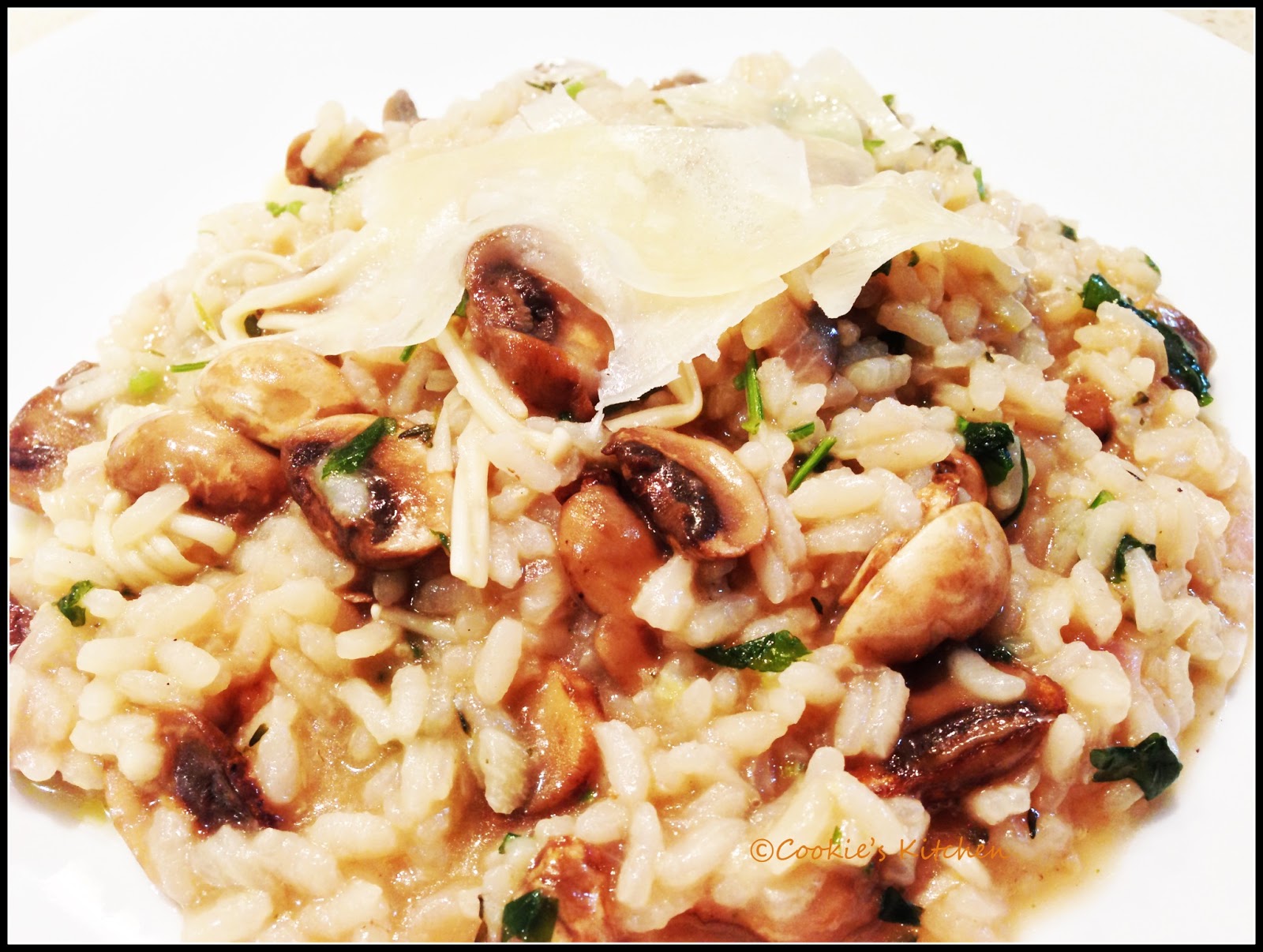 Cookie's Kitchen Mushroom Risotto