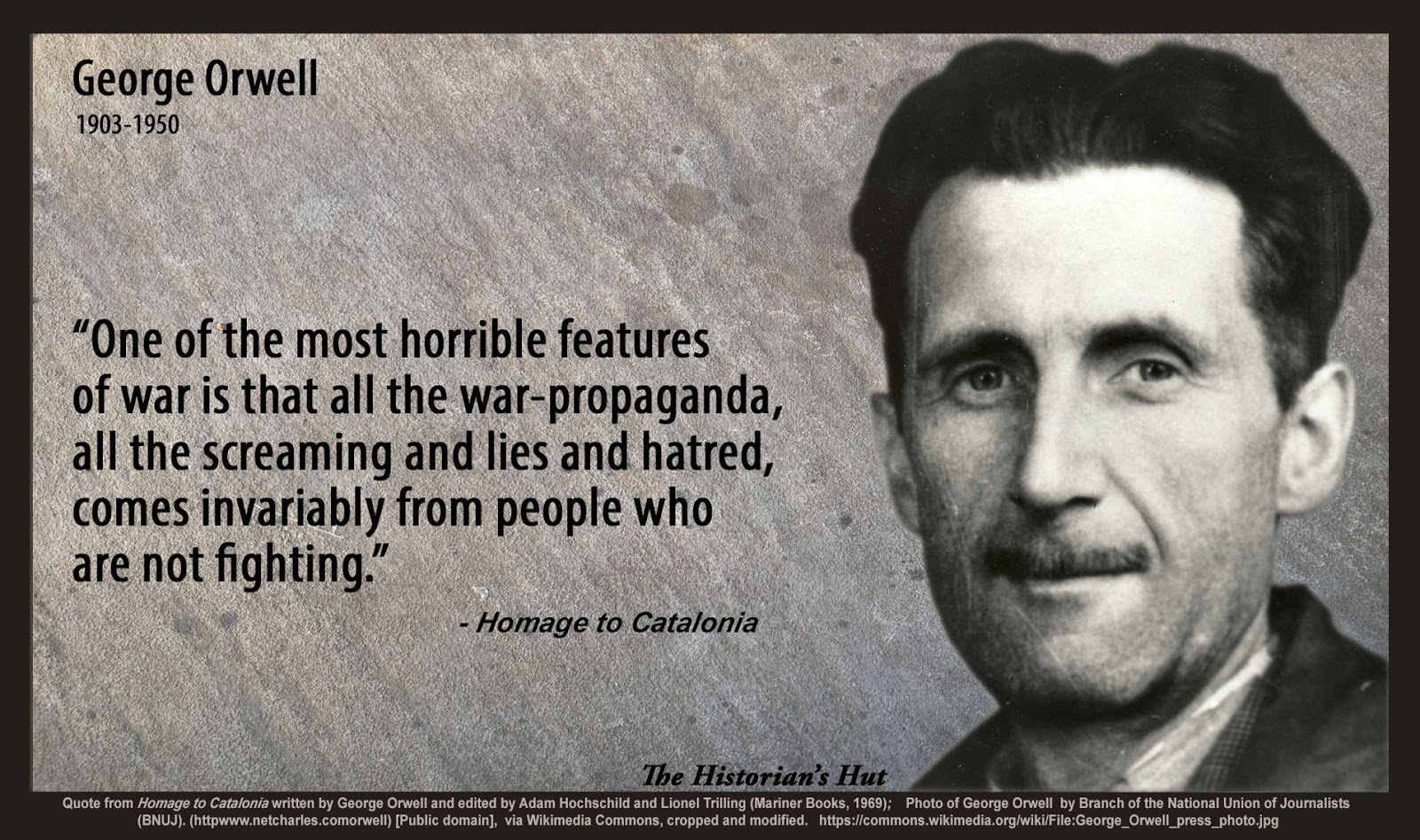 the historian s hut quote pictures george orwell