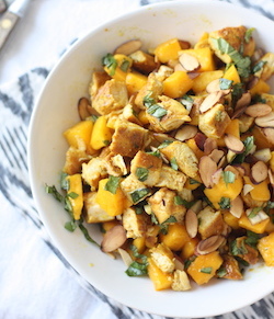 Curry Chicken Mango Salad recipe by seasonwithspice.com