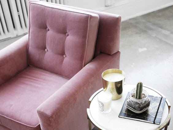 Decoração - Sofá Rosa