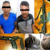 Detuvieron a dos con fusil de asalto, pistola y dos droga