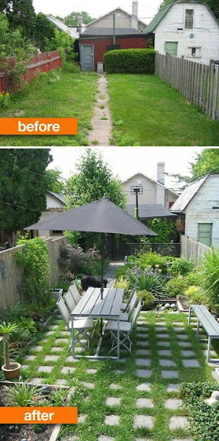 Outdoor Areas: Backyard landscaping idea