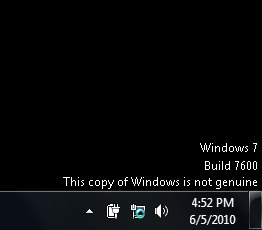 windows 7 is not genuine windows 7 is not genuine
