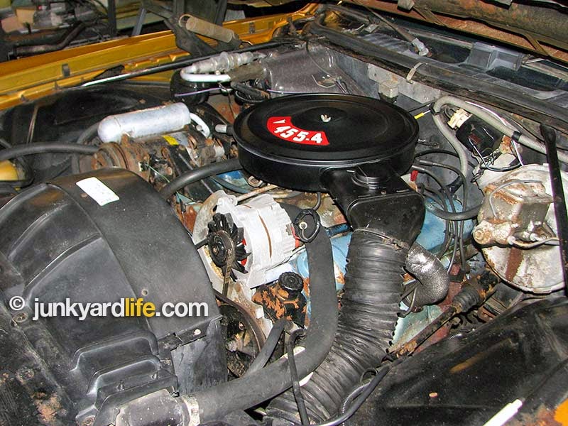 Pontiac 455 V8 engine need a clean-up and updated gaskets to look new.