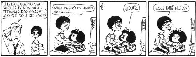 Mario Mantilla. EL Nuevo Olimpo: Mafalda y la TV