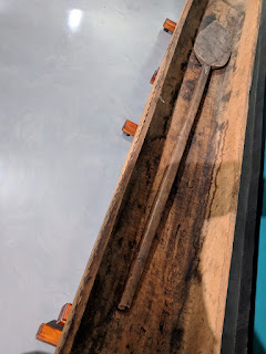 Shuar dugout canoe paddle