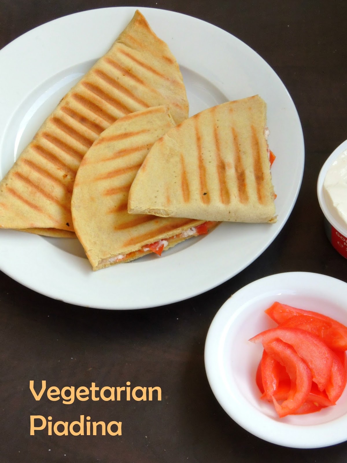 Priya's Versatile Recipes Vegetarian Piadina An Italian Street Food