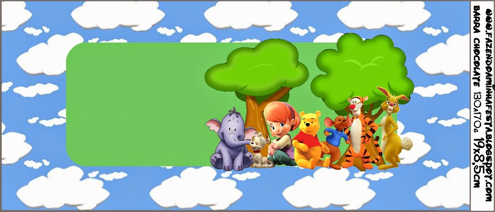 Winnie the Pooh: Etiquetas Candy Bar para Imprimir Gratis. Etiquetas de Winnie the Pooh para imprimir gratis.