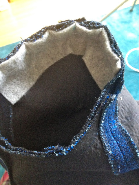 Diary of a Chain Stitcher: Quart Biker Jacket Sleeve Heads and Shoulder Pads Tips
