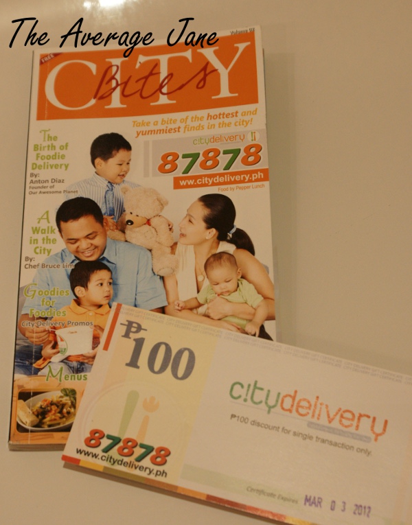 The Average Jane Ordering through City Delivery